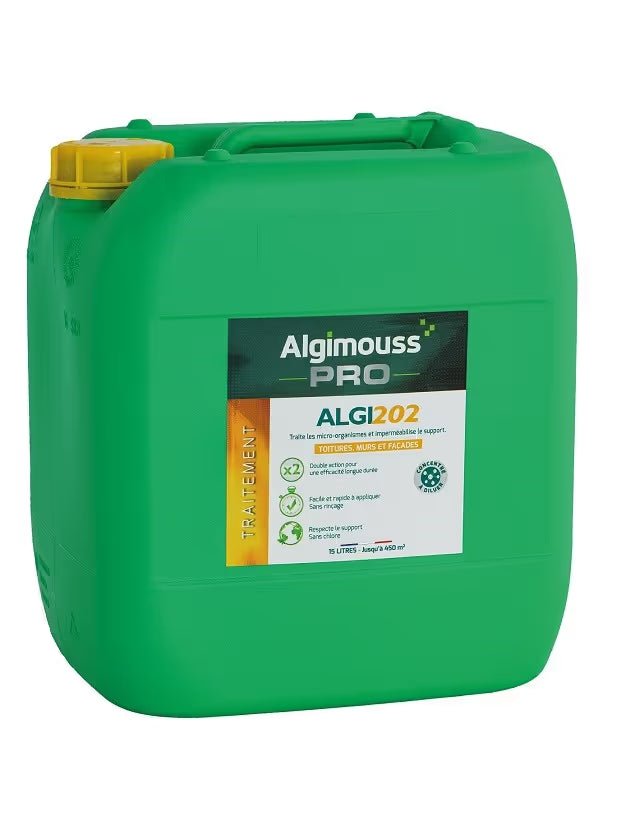 Algi 202 15L - Antimousse toiture mur façade - 058002 - Algipro