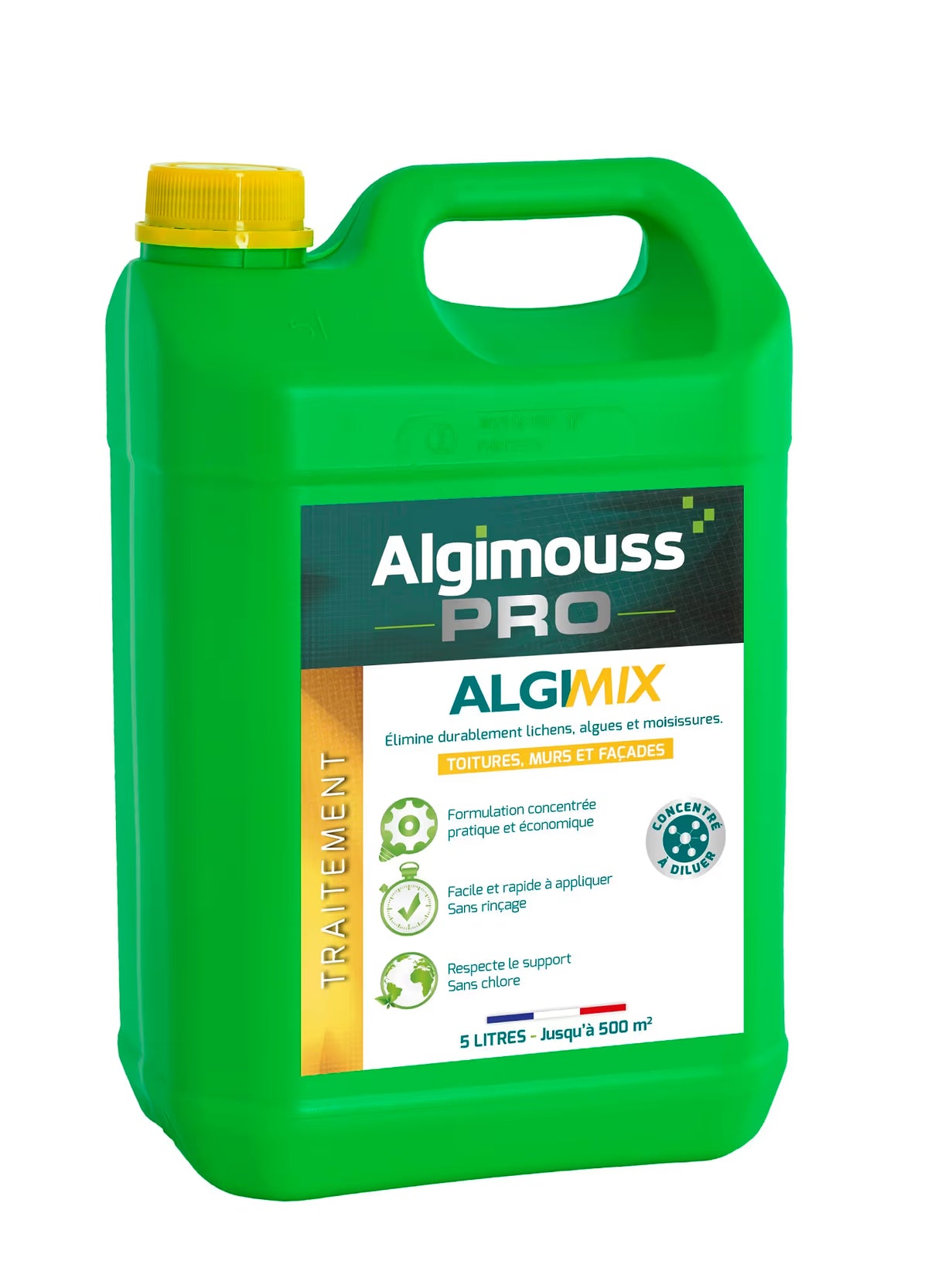 Algimix 5L - Antimousse toiture, mur, façade - 014002 - Algipro