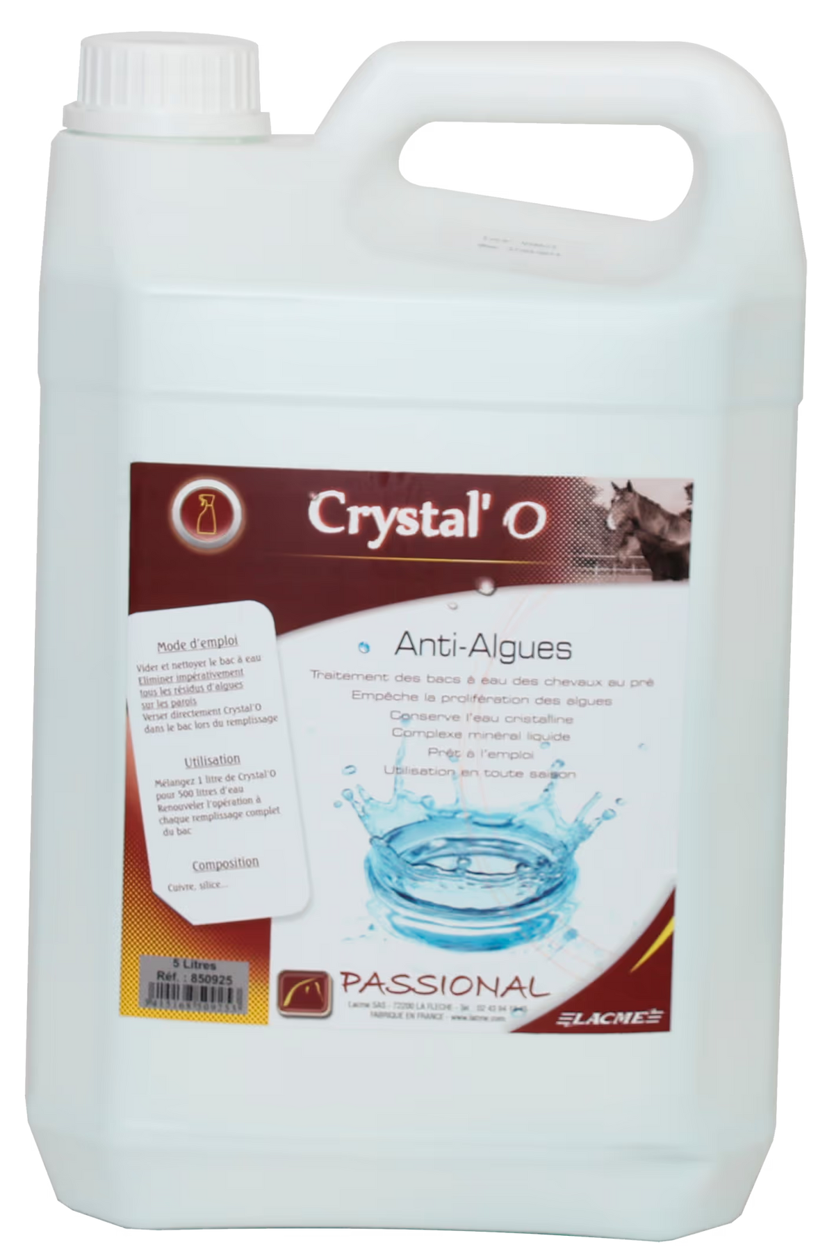 Anti algue Crystal'o 5L - Lacmé
